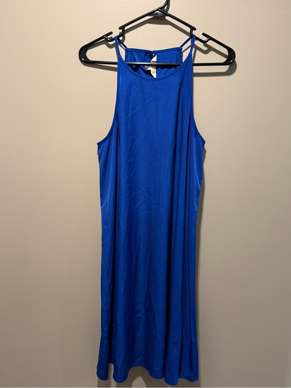 C Royal Blue slip Dress with Double Straps